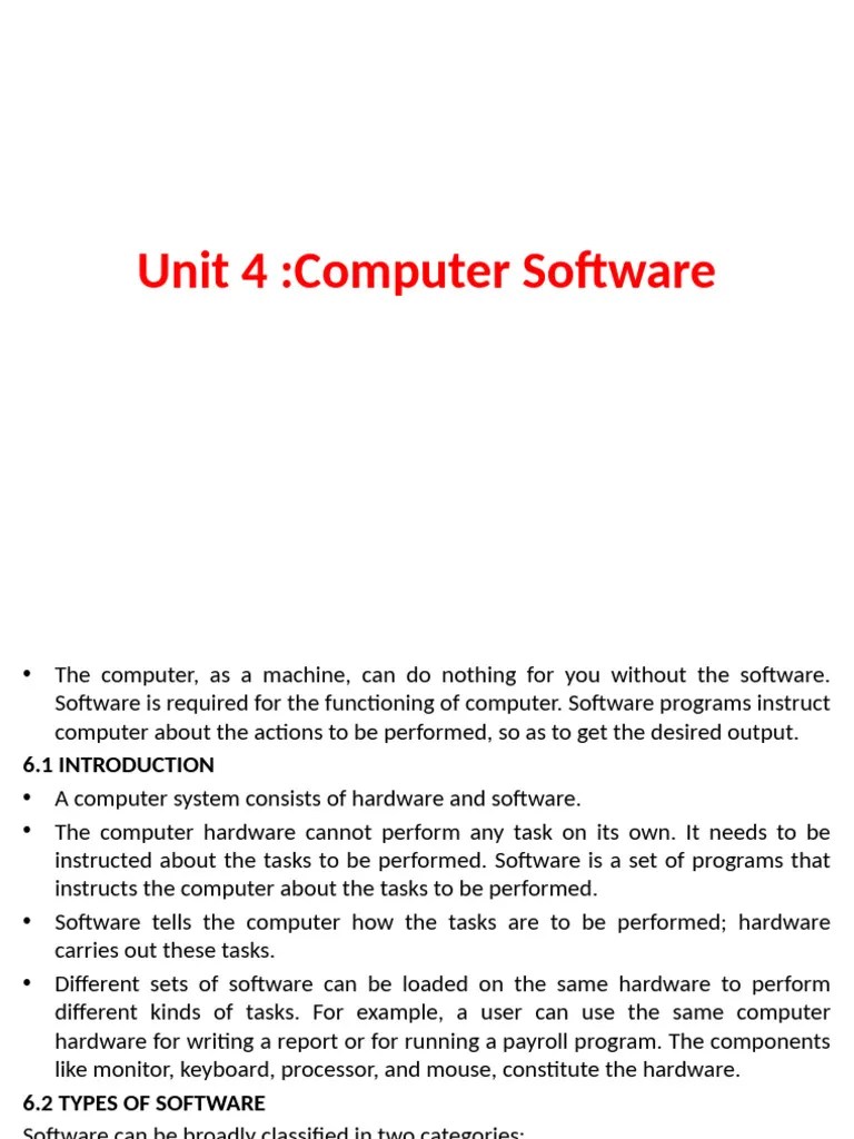 Computer_software | PDF | Operating System | Process (Computing)