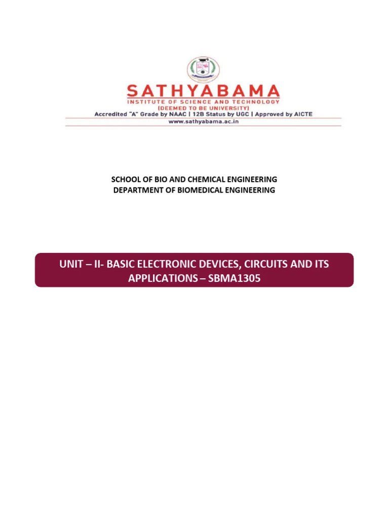 UNIT 2 | PDF | Field Effect Transistor | Mosfet