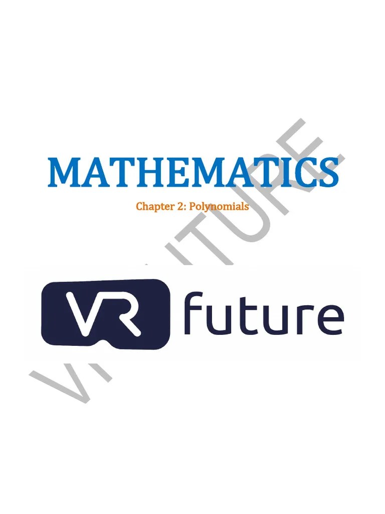 Chapter_Polynomials | PDF | Factorization | Polynomial