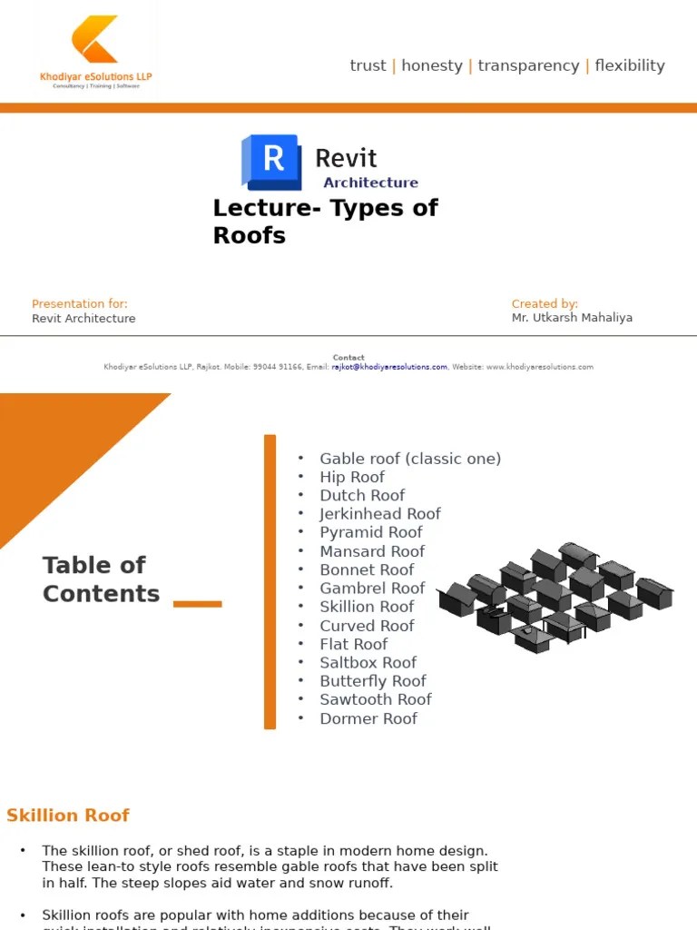 Types Of Roofs | PDF | Roof | Structural Engineering