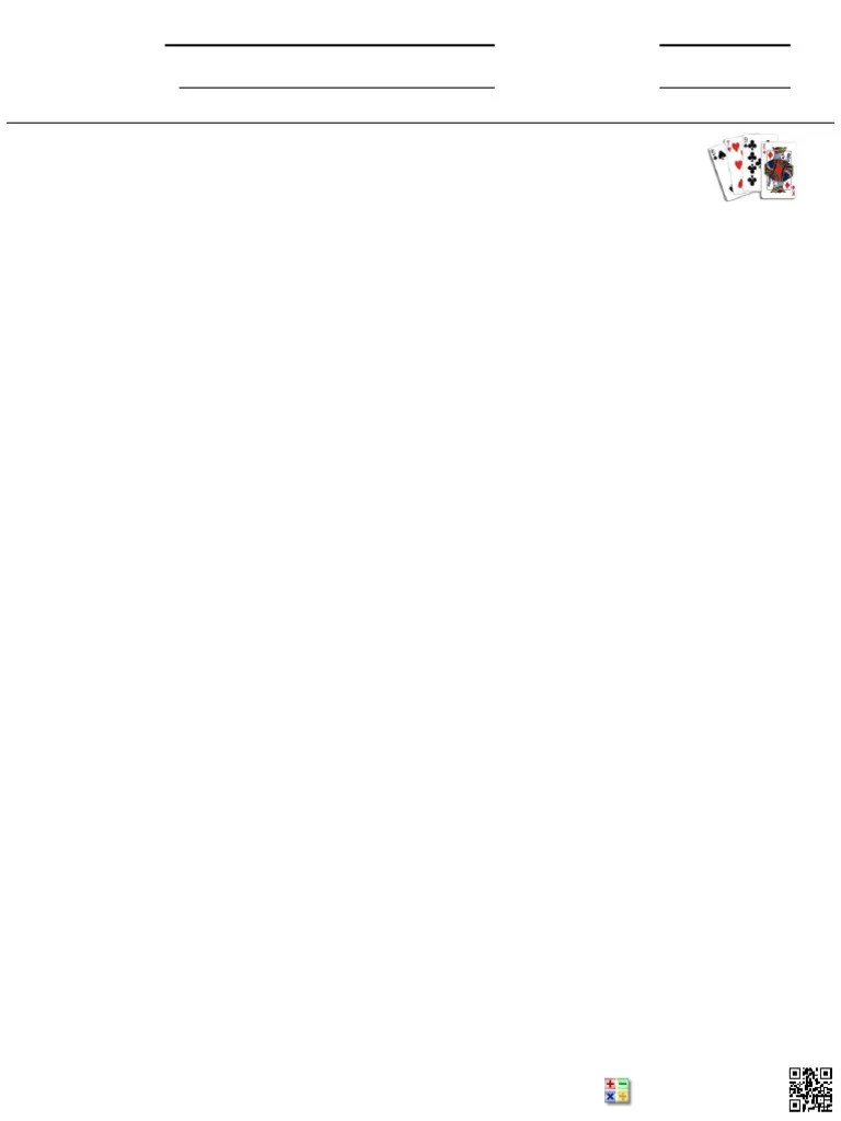 Probability_cards | PDF | Playing Cards | Collecting