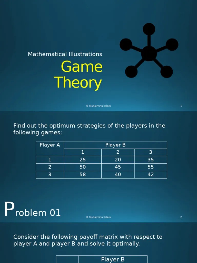 Game Theory | PDF | Applied Mathematics | Mathematics