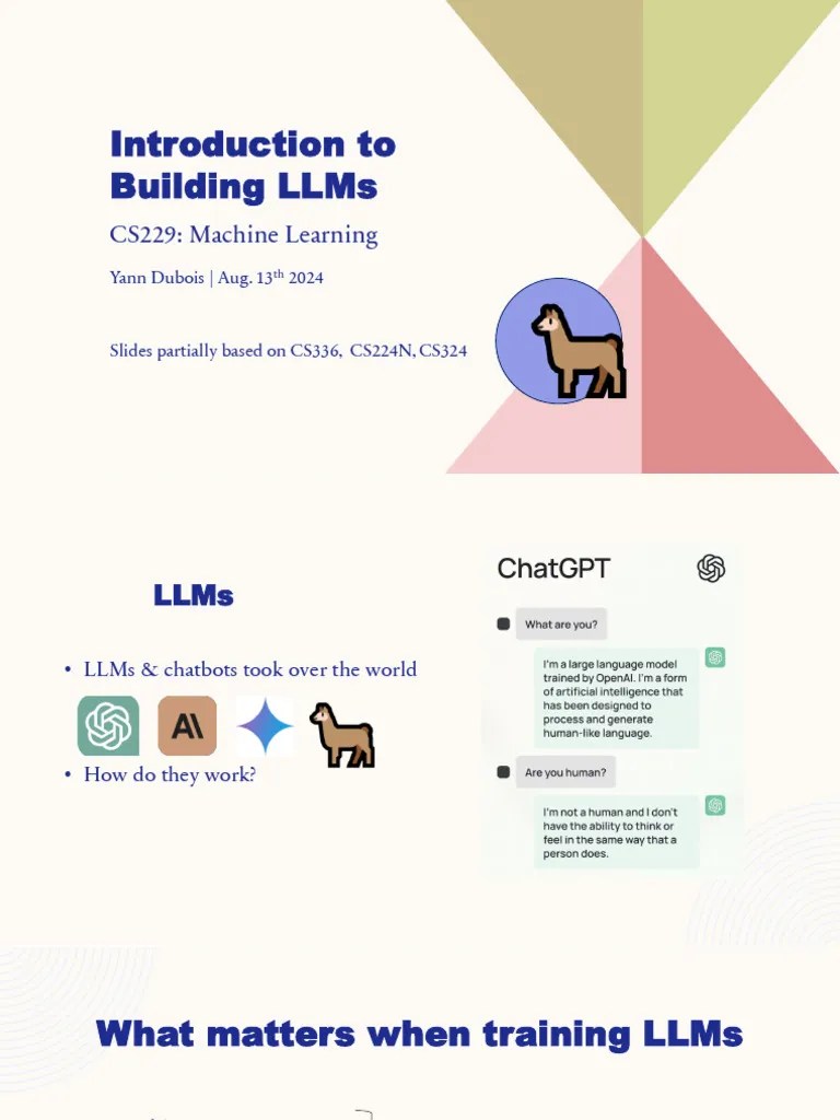 Building LLMs - Stanford | PDF | Graphics Processing Unit | Multi Core ...