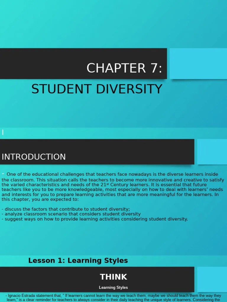 Chapter 7.Ppt | PDF | Learning Styles | Learning