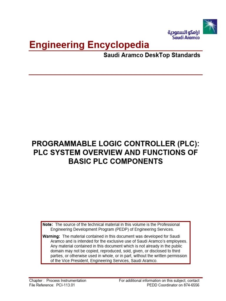 Programmable Logic Controller (PLC) - PLC System Overview And Functions ...