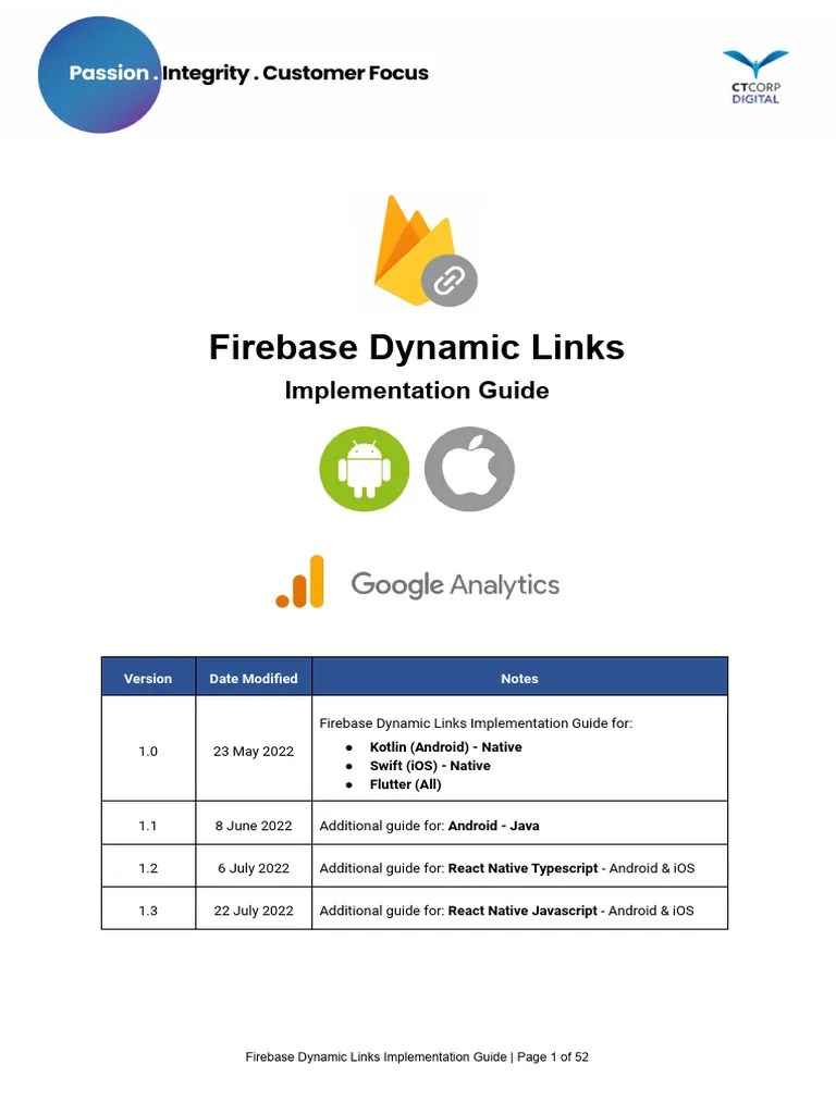 Analytics Documentation Guide For BUs - Phase 3 - Firebase Dynamic ...