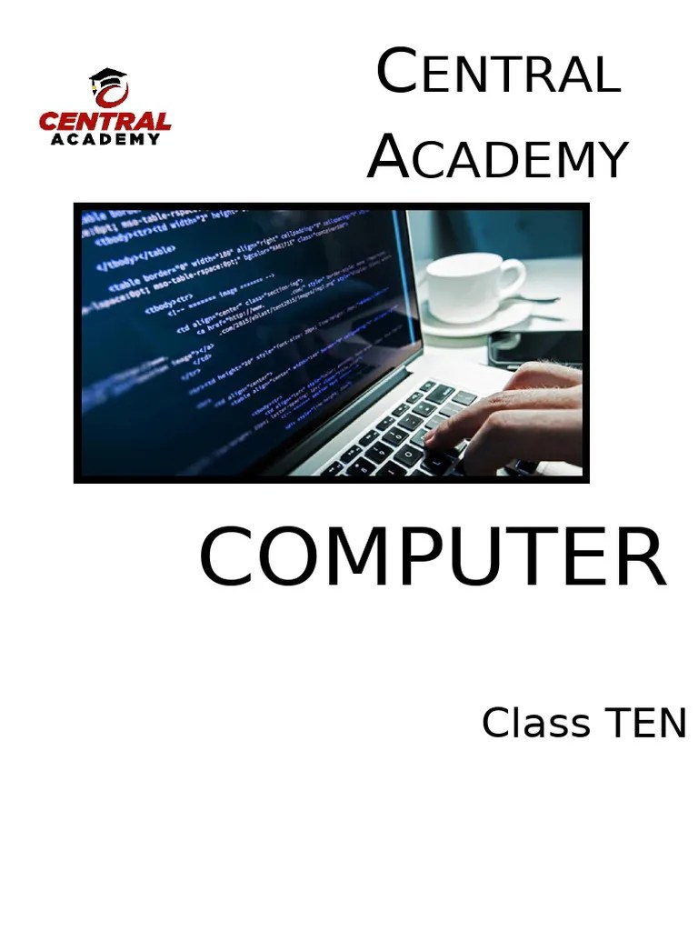 Computer Class 10 | PDF | C (Programming Language) | Integer (Computer Science)
