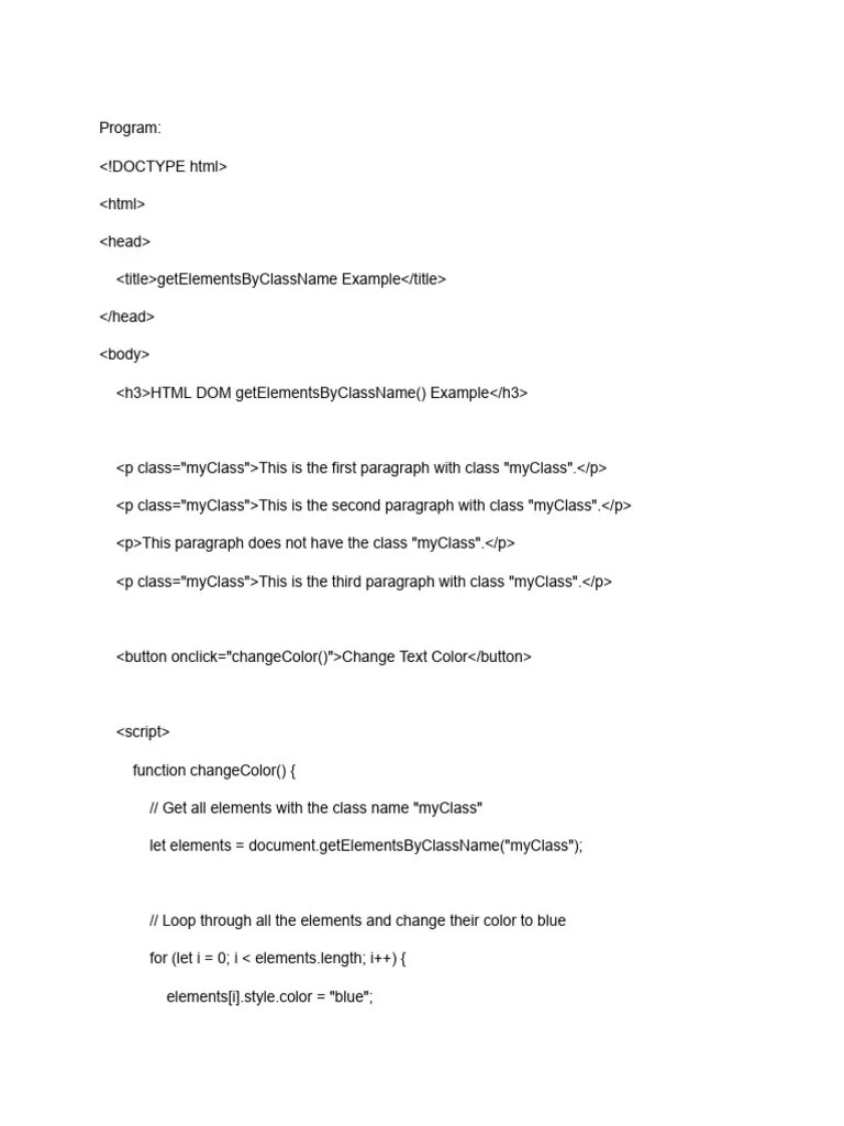 DOM Methods | PDF | Html | Document Object Model