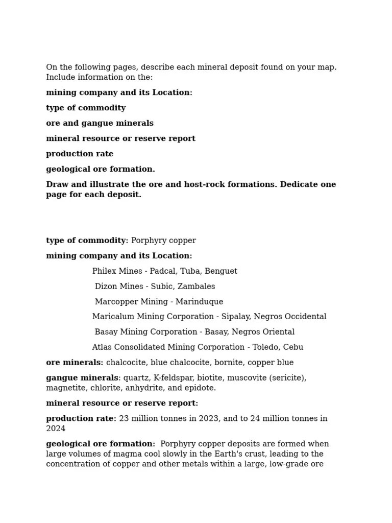 Geol Lab 1 | PDF | Ore | Minerals
