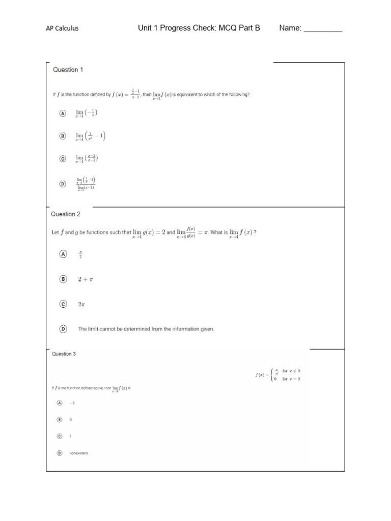 Unit 1 Progress Check - MCQ Part B | PDF | Technology & Engineering