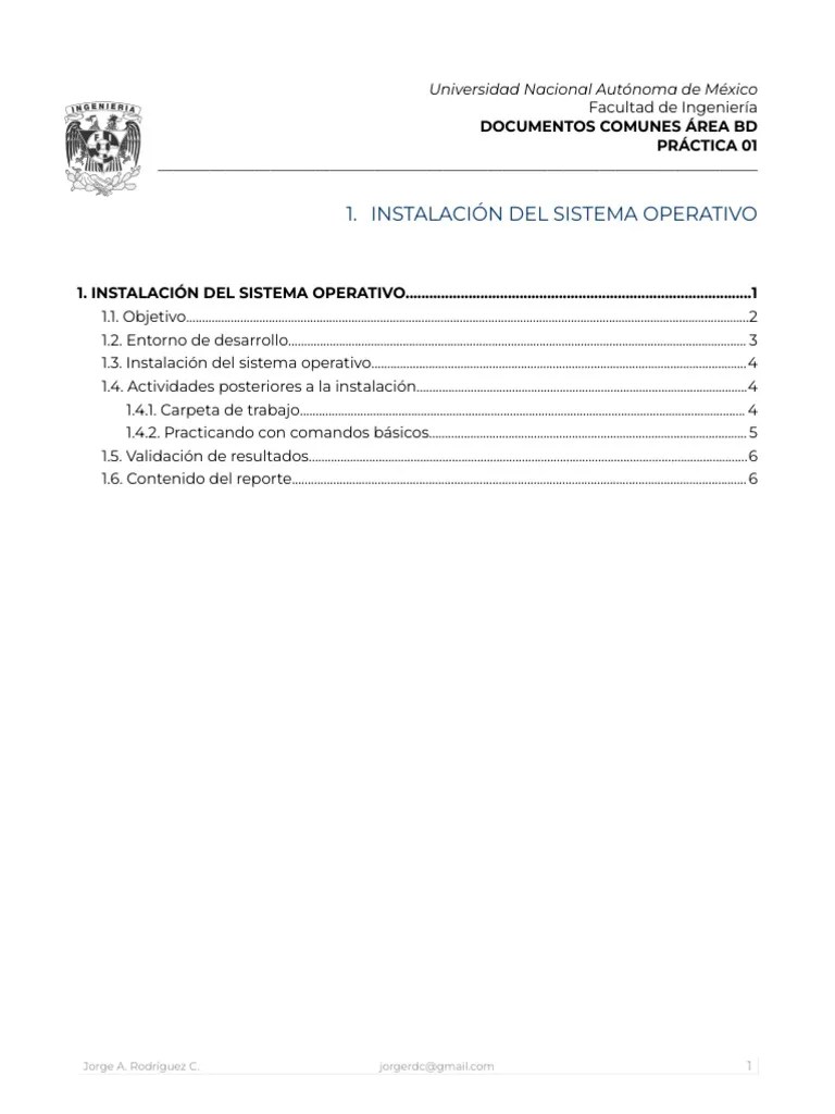 Practica 01 | PDF | Usuario (informática) | Archivo De Computadora