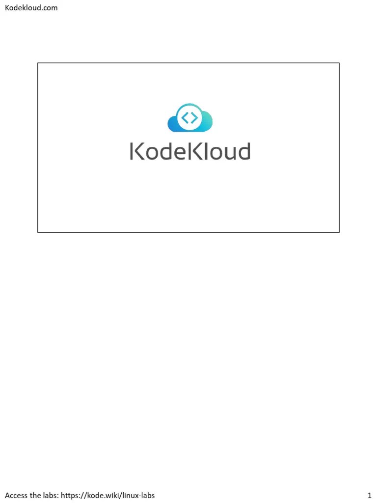 Linux Crash Course For Beginners - Kodecloud | PDF | Computer Terminal | Secure Shell