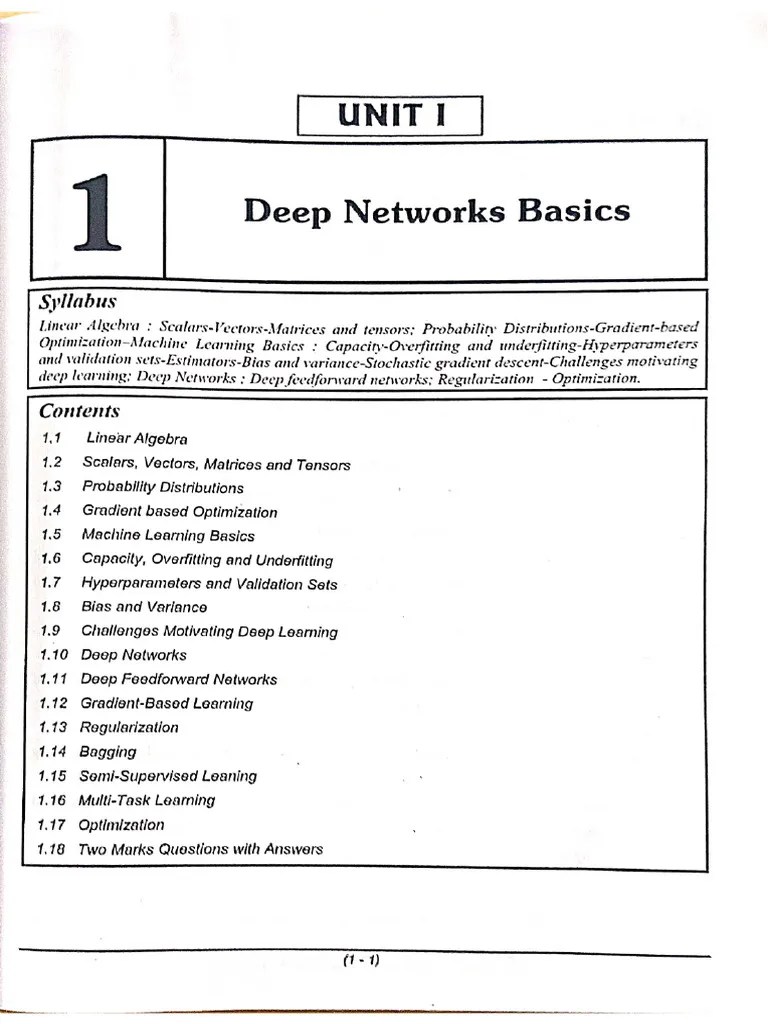Ad3501 Deep Learning Book | PDF