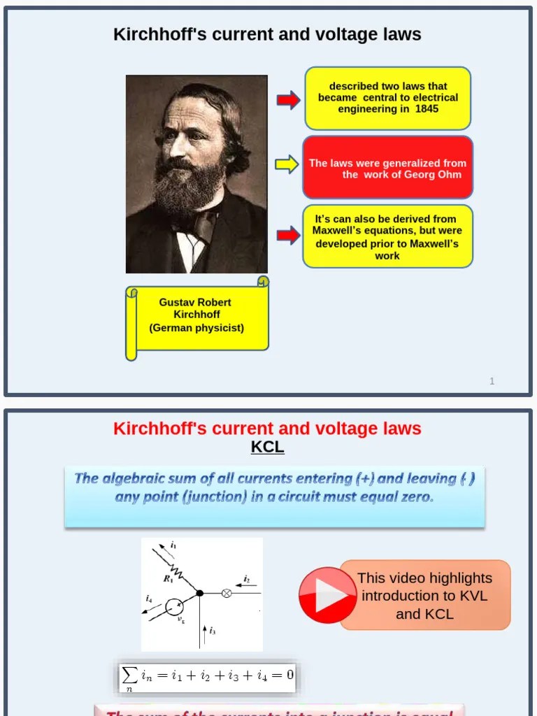 KCL And KVL | PDF | Voltage | Electronic Circuits