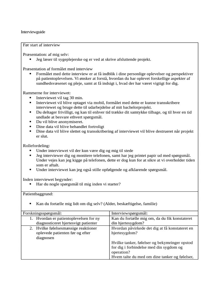 Interviewguide | PDF