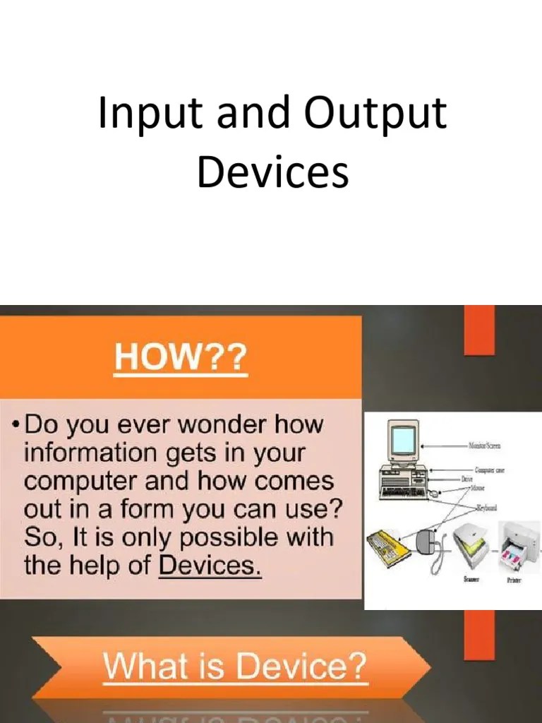 Input-Output Devices | PDF