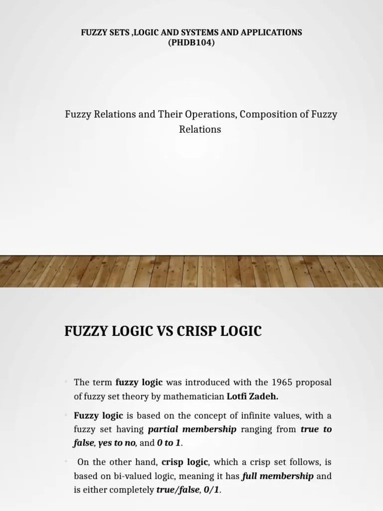 5 Fuzzy Relations | PDF | Fuzzy Logic | Mathematical Logic