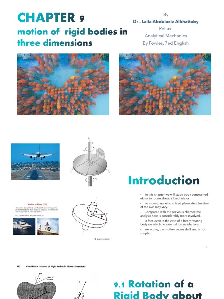 Chapter 9 | PDF | Rotation Around A Fixed Axis | Rotation