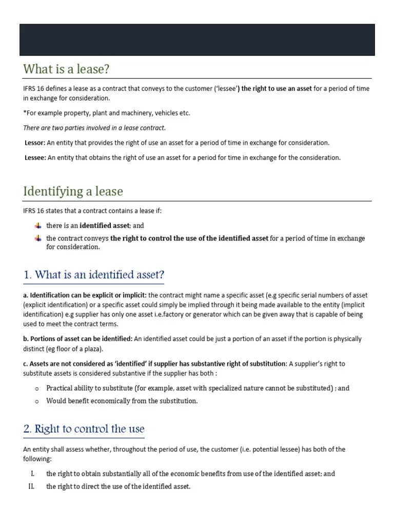 IFRS 16 Leases | PDF | Lease | Economies