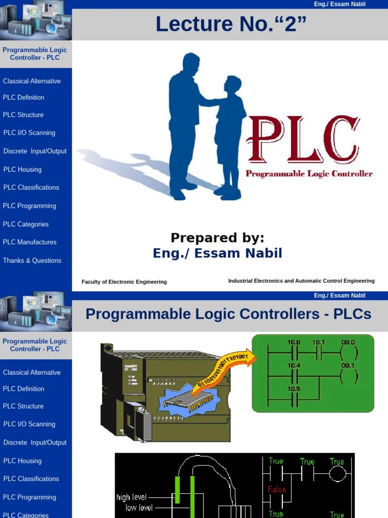 PLC Lecture 2 | PDF | Programmable Logic Controller | Automation