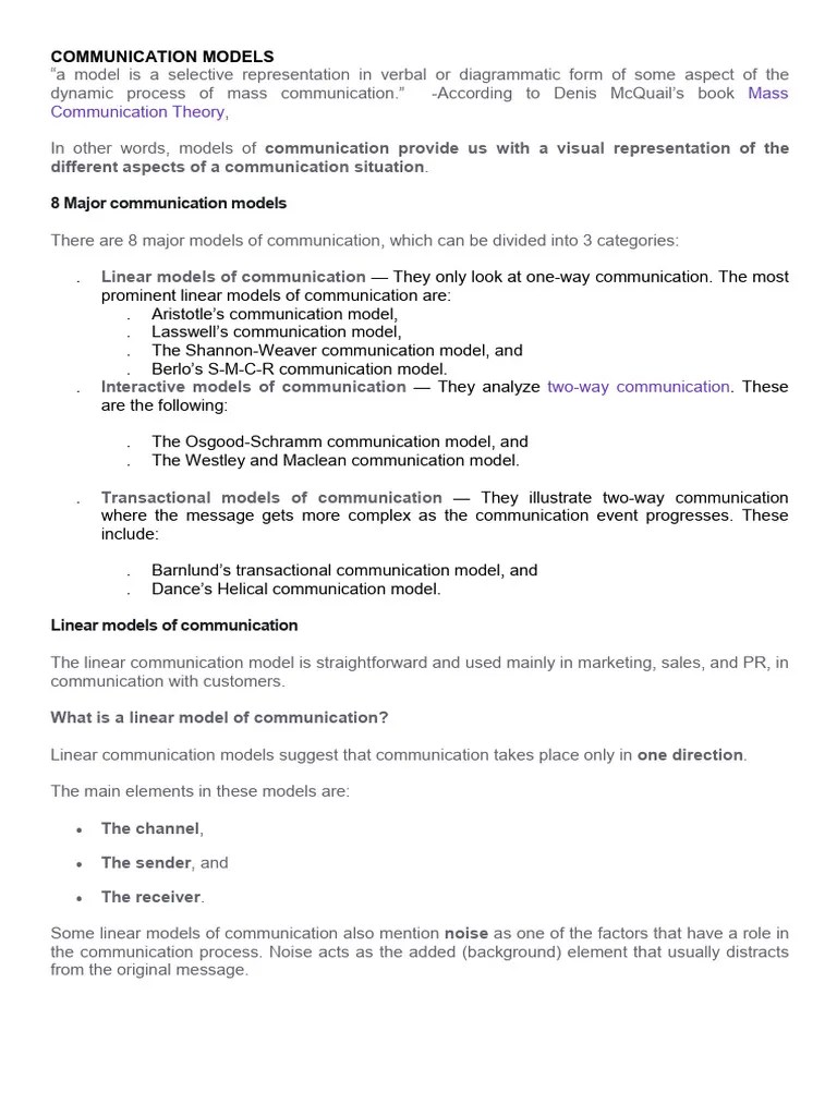 INTRO TO COMM | PDF | Communication | Mass Media