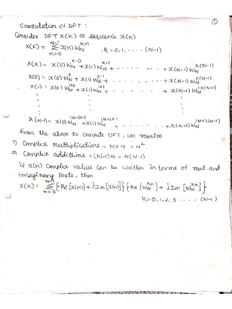 Module 2 Fast Fourier Transforms | PDF