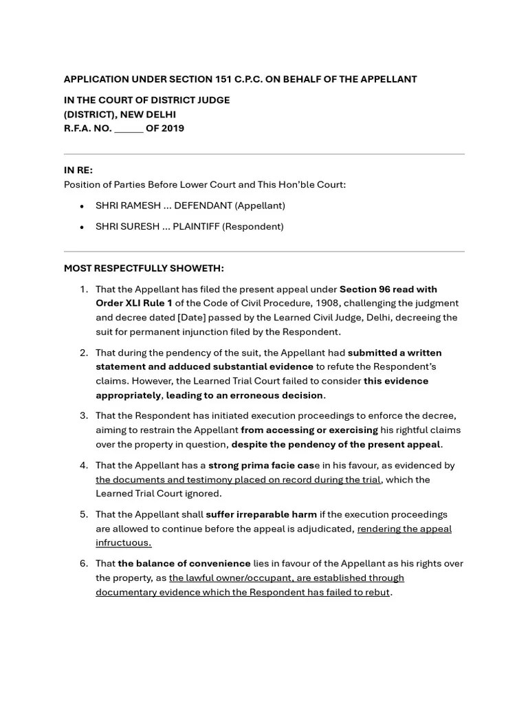 151 Cpc Inherent Power | PDF | Lawsuit | Appeal