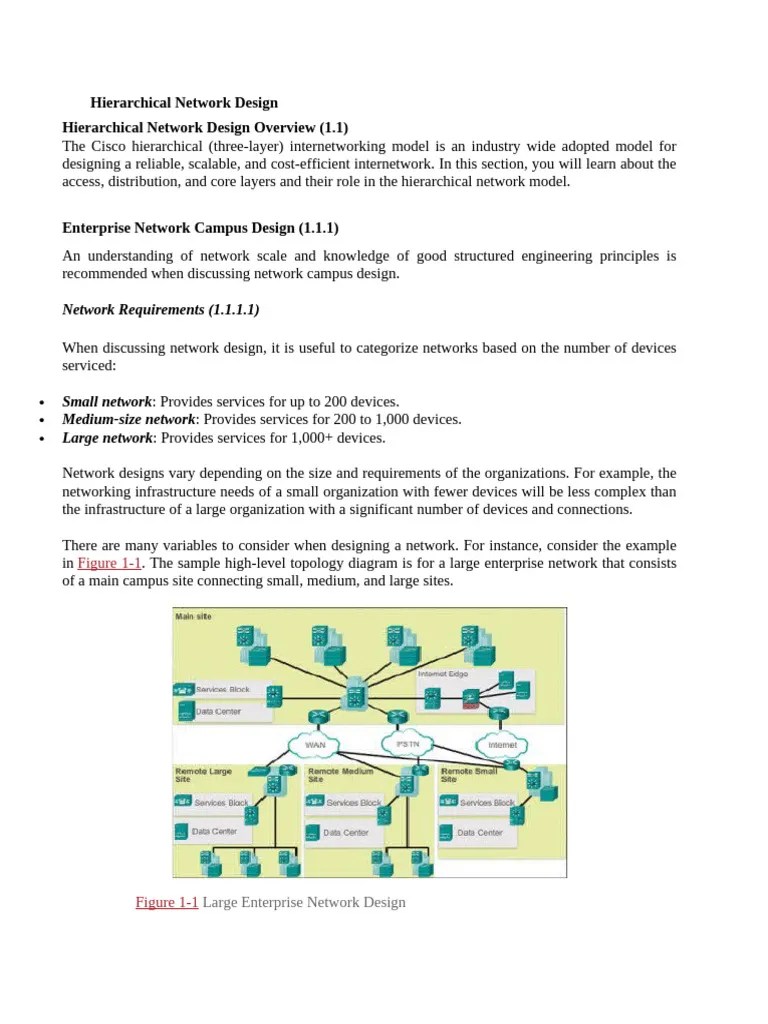 Network Design Chap-4 Hierarchical Network Design | PDF | Computer Network | Network Switch