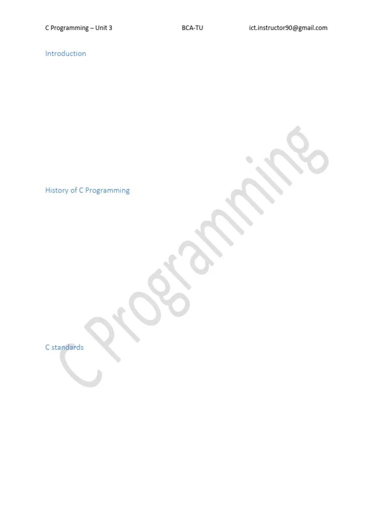 Unit-3 | PDF | Data Type | C (Programming Language)
