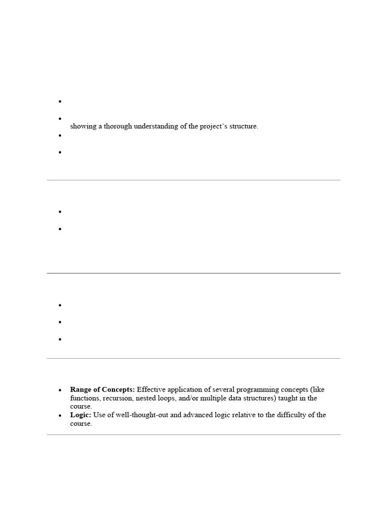 Project Grading Rubric | PDF | Graphical User Interfaces | Computer ...