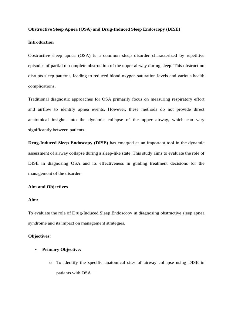 Obstructive Sleep Apnea | PDF | Sleep Apnea | Medicine