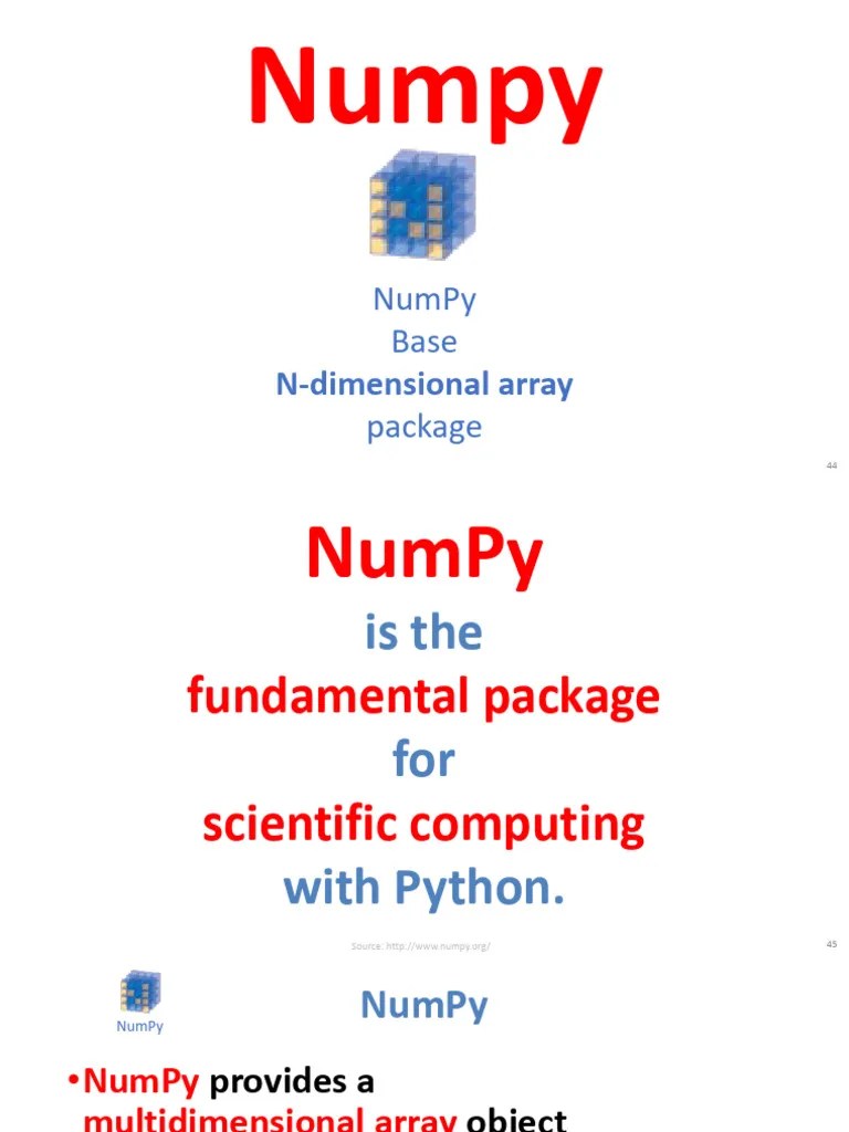 Python-Numpy & Pandas | PDF | Tensor | Computer Programming