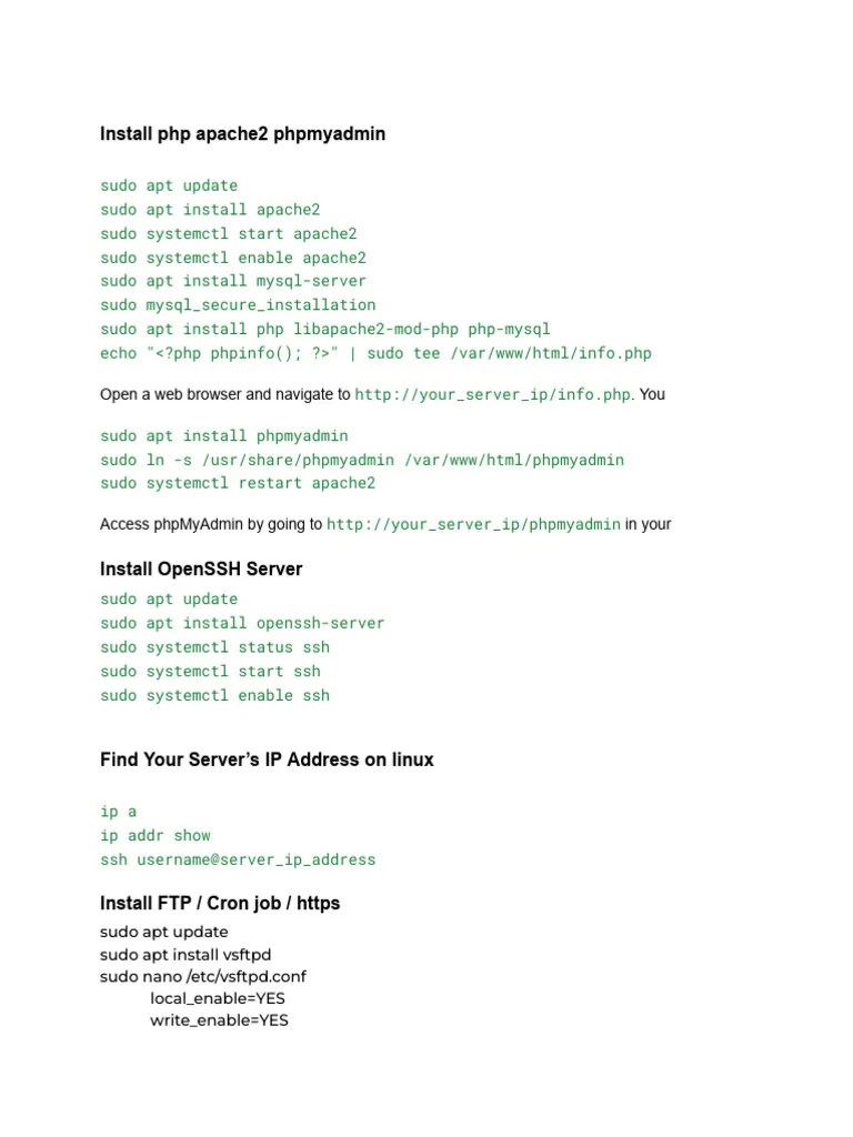 Install Linux Mint Web Server | PDF | World Wide Web | Internet & Web