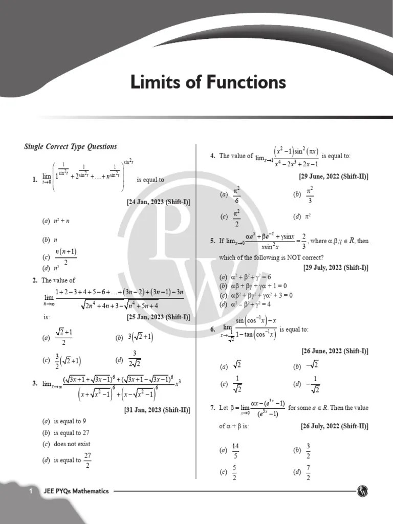 Math Limits | PDF | Numerical Analysis | Complex Analysis