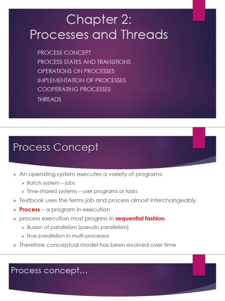 Chapter 02 New 2 | PDF | Thread (Computing) | Process (Computing)