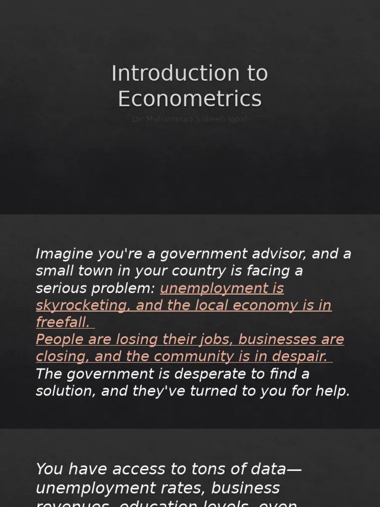 Econ 1-2 | PDF | Linear Regression | Econometrics