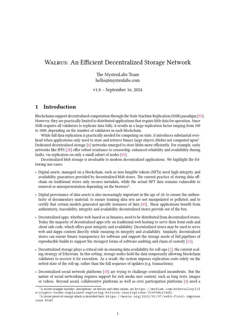 Walrus | PDF | Computer Data Storage | Replication (Computing)