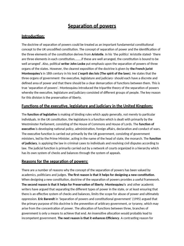 Separation Of Powers[2738] | PDF | Separation Of Powers | Governance