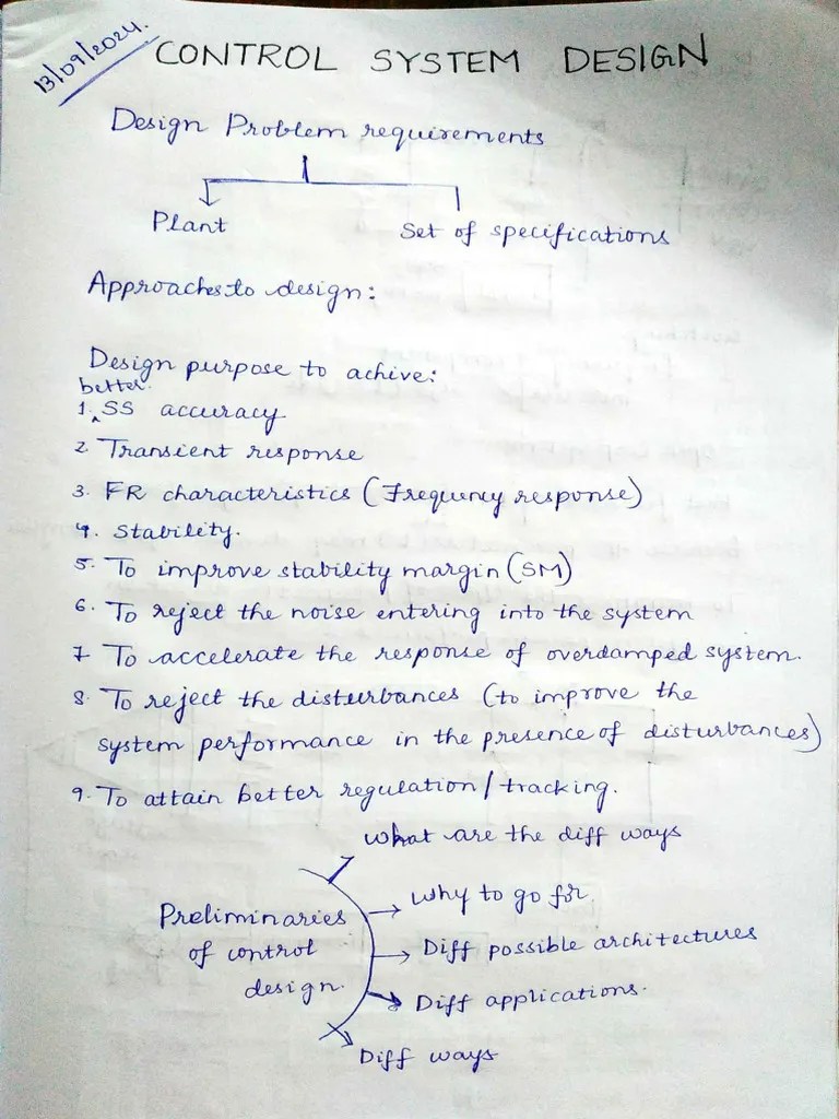 Introduction To Control System Design | PDF