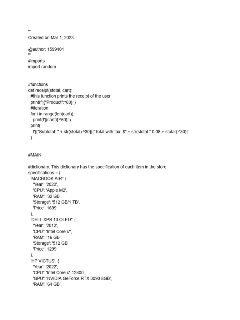 Performance Task | PDF | Computer Hardware | Consumer Electronics
