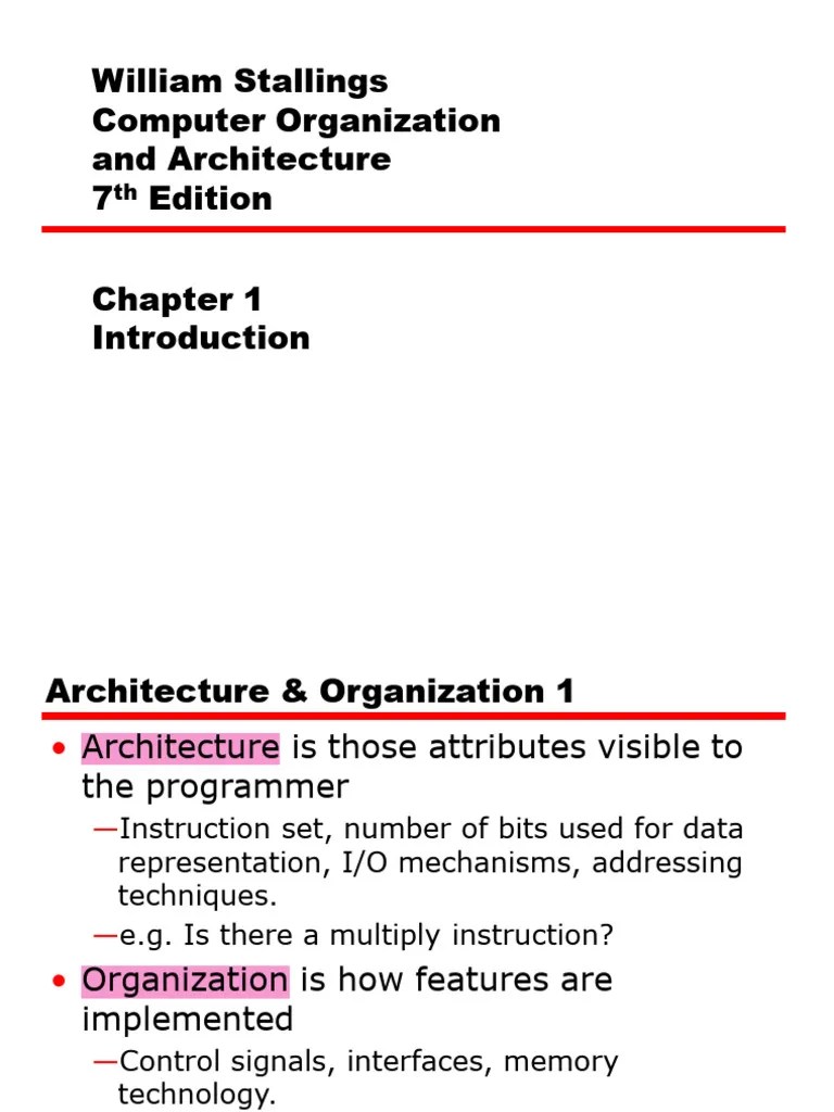 01 Introduction | PDF | Central Processing Unit | Input/Output