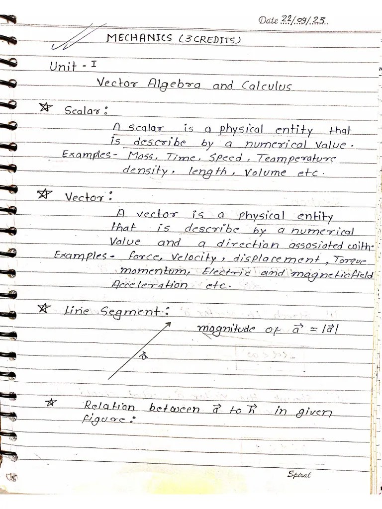 Physics Sem 1 Unit 1 | PDF