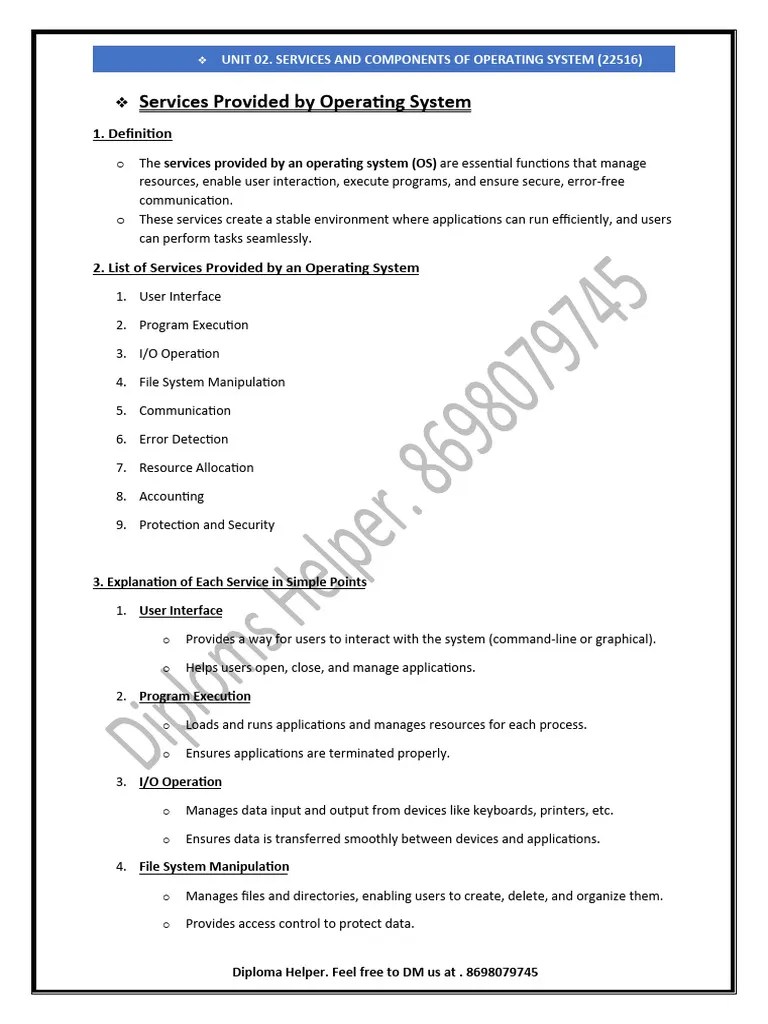 Unit02 Osy (22516) | PDF | Operating System | Process (Computing)