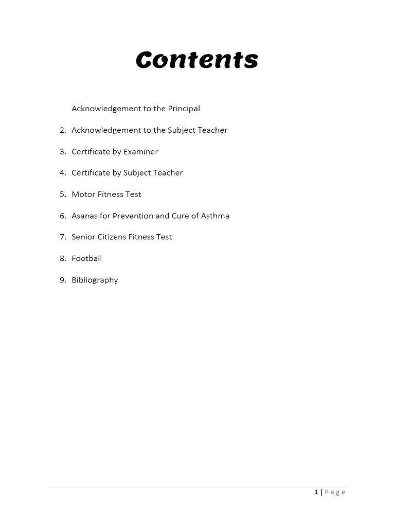 Physical Education Project For Class 12 CBSE 1 5 | PDF | Wellness