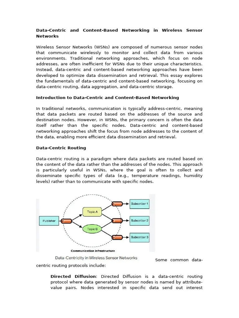 Data Centric Routing | PDF | Routing | Wireless Sensor Network