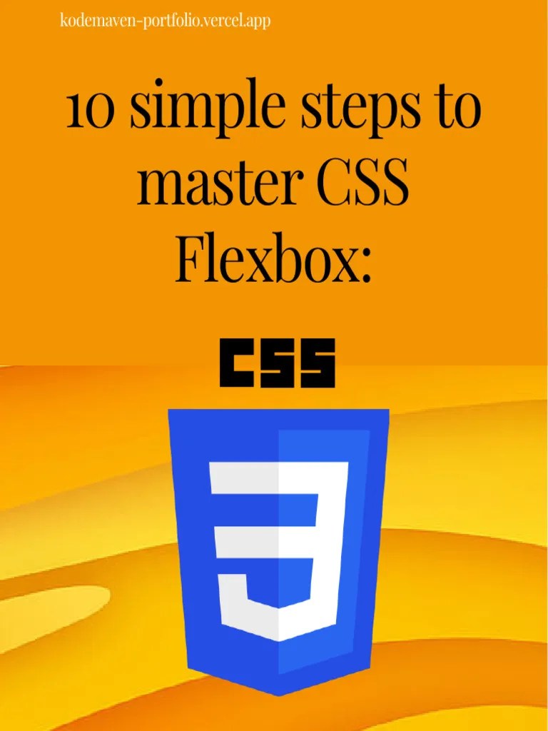 Master Css Flexbox In 10 Steps Pdf Computing