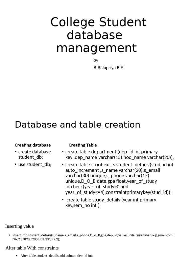 Student Database Management | PDF | Computer Programming | Data Management
