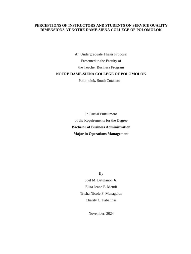 FINAL Chapter 1 5 | PDF | Methodology | Survey Methodology