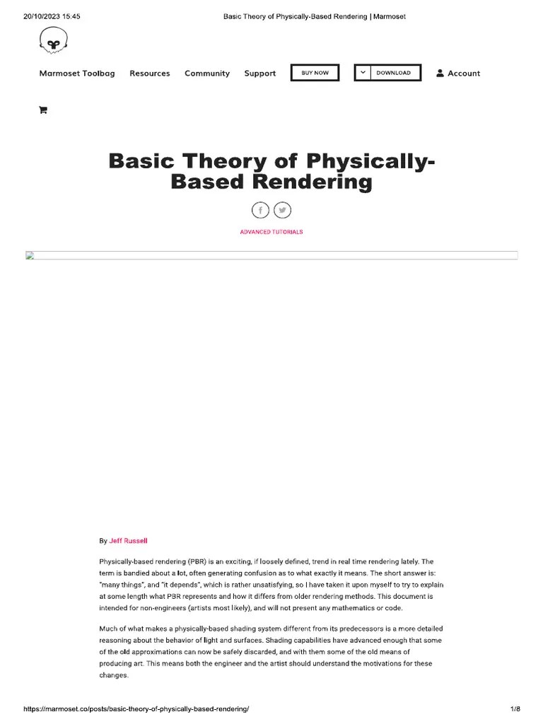 Basic Theory Of Physically-Based Rendering | PDF