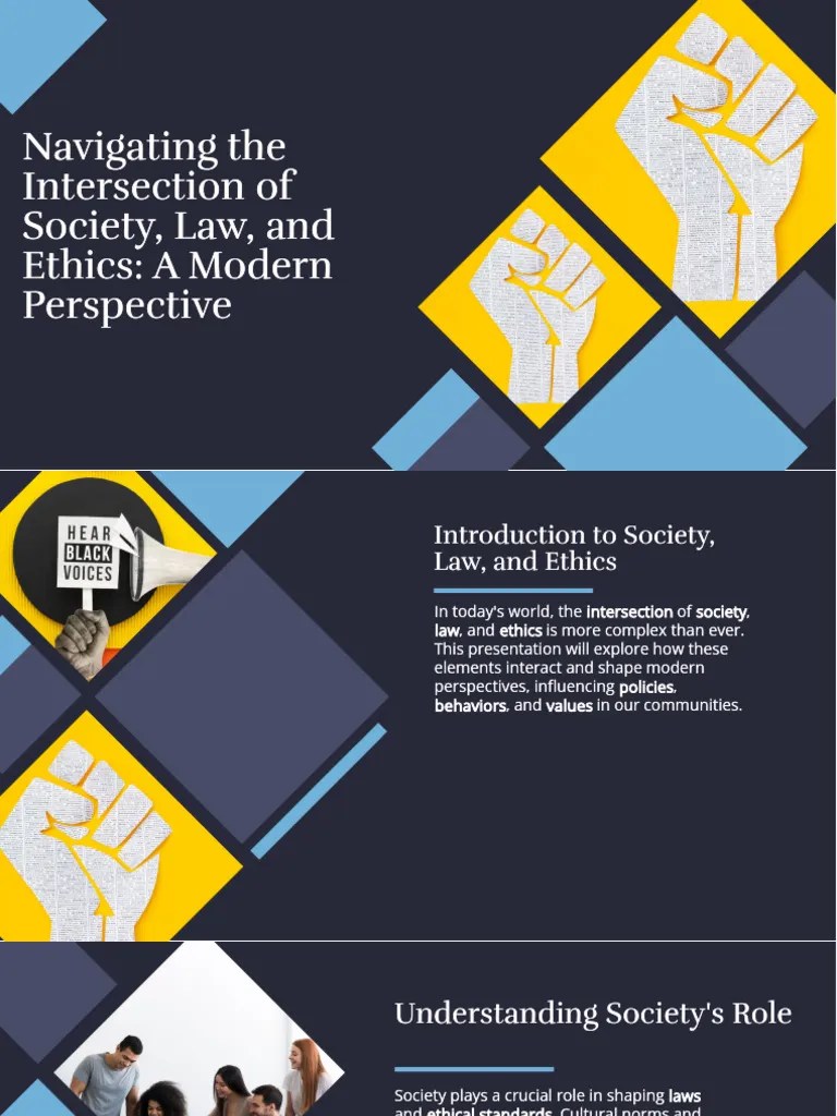 Slidesgo Navigating The Intersection Of Society Law And Ethics A Modern Perspective ...
